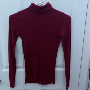 Hollister Burgundy Long Sleeve Turtleneck